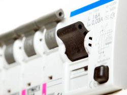 A close up view of a gas meter